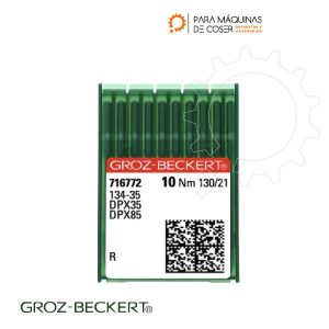 Aguja para Ribiteadora de brazo Groz Beckert 134-35 130/21 Punta bola