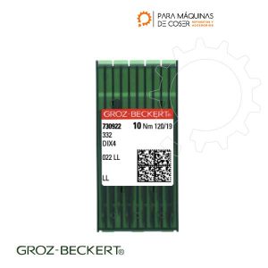 Imagen de Aguja-Groz-Beckert-332LL--120-19--Punta--LL--Pack-10-unidades