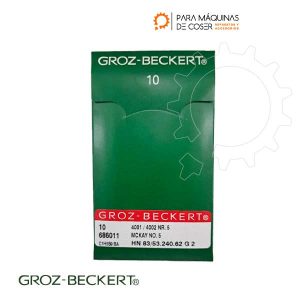 Imagen de Aguja-Groz-Beckert-4001-4002NR5--Punta--bola--Pack-10-unidades-
