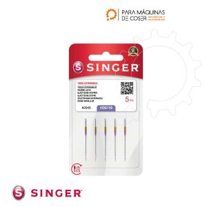 Imagen de Aguja-SINGER--2045-100-16--Punta--bola--Pack-10-unidades-