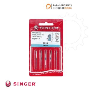 Imagen de Aguja-SINGER--2054--90-14--Punta--bola--Pack-10-unidades-