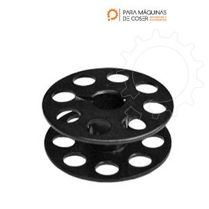 Imagen de Carretel-Jumbo-Perforado-Negro-8-Huecos-Metalico-Recta-1-Aguja-117061-0-01-