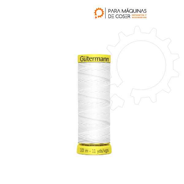 Imagen de Hilo-Elástico-Gutermann-White-5019-10M-