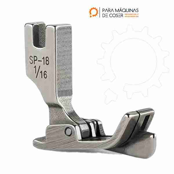Imagen de Pie para Recta Industrial Con Guia Resorte 1/16" (1.6mm) Derecho SP18 SP18 1/16